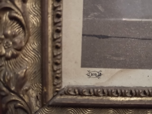 Stampa soggetto religioso numerata n.617 con cornice 
