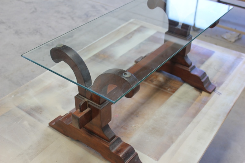 Tavolino in legno massiccio 40h 83l 45,5p