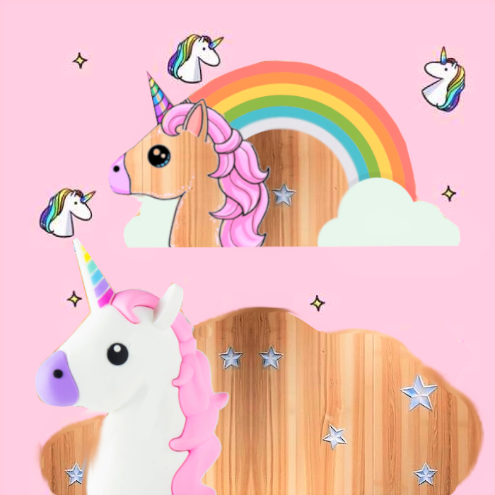 Testata unicorno arcobaleno